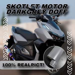 Stiker motor darkgrey doff skotlet abutua doff pekat