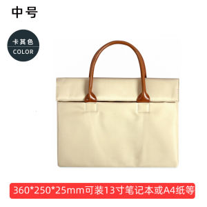 Mens Business Casual Crossbody Bag Handbag Document Bag Commuting Trendy Single Shoulder Sling Bag Soft Polyester Lining