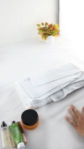 Handuk Mandi Jumbo SIZE 70X140 Bath Towel Jumbo Putih Polos 300gr Minimalis -YJ-11