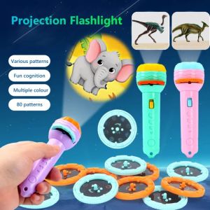 Early Educational Toys Torch Projector Animal Lighting Pattern Flashlight Toy Kids Birthday Gift