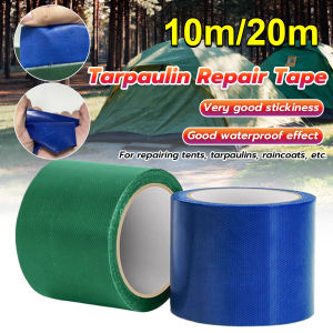 MaxPlus 10m/20m Super Strong Fiber Tarpaulin Repair Tape Waterproof Rainproof Cloth