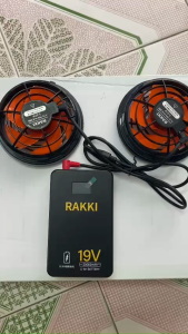 Bộ pin quạt Rakki chính hãng giá rẻ chạy liên tục 12-14h số to nhất