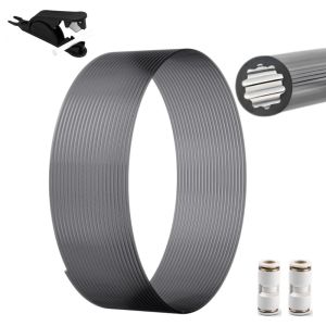 Upgraded Low-Resistance Star Shaped Materials PTFE Tube4mm OD Teflonto Ultra-Smooth Flow DIY 3D PrinterFor BambuLab AMS
