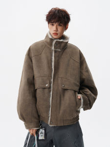 WUKONGYOUHUO | Vintage Loose Couples Warm Fur-Lined Jacket