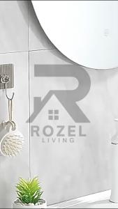 ROZEL Gantungan Hook Premium Tebal Akrilik Tempelan Dinding Serbaguna Tanpa Bor Paku