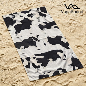 Cow Print Luxury Beach Towels Crafted from Combed Cotton Plush and Absorbent Beach Towel or Pool Towels