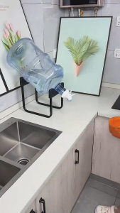 Portable Faucet For Plastic Mineral Drinking Barrel Water Dispenser Floor Stand Holder Kitchen Rack