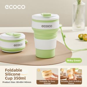 ecoco | Silicone Foldable Food-Grade Portable Cup for Travel and Camping