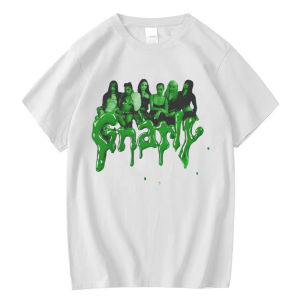 Sanrio | Retro Katseye Beautiful Chaos T-shirt Kpop Tee Gift for Woman Man Fashion Harajuku Kawaii T-shirt Womens Y2K Clothing Tops