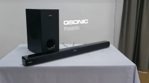 Qsonic 100W 2.1CH Soundbar with Subwoofer Bluetooth 5.0 HDMI ARC Optical USB TV Home Theater Speaker