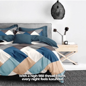 Hillcrest ComfyLux Prints 988TC | Fitted Sheet Set | (Without Quilt Cover)