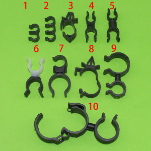 Car Industrial Oil Tube Line Pipe High Pressure Fixed Spacer Board Support Plastic Tube Clamp Throat Strap Buckle Clip