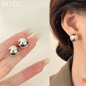 S925 Silver Needle Earrings Korean Minimalist Design Metal Elegance Air Temperature Resistant Fashionable Womens Jewelry