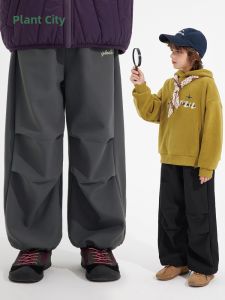 iplant | Thermal Boys Trousers For Older Children Straight Leg Paratrooper Pants