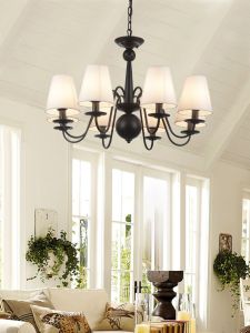 American Country Iron Art Ceiling Light Living Room Restaurant Creative Personalized Full House Lamps Vintage Style Lighting