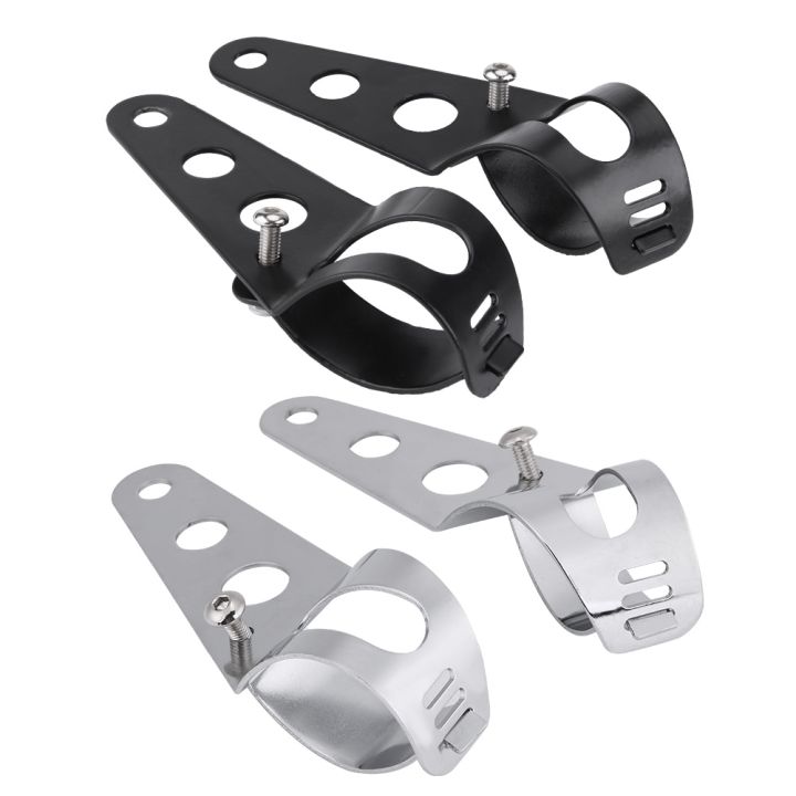 Chrome Headlight Mount Bracket – Fits 35-43mm Forks, For Kawasaki Honda Suzuki Yamaha
