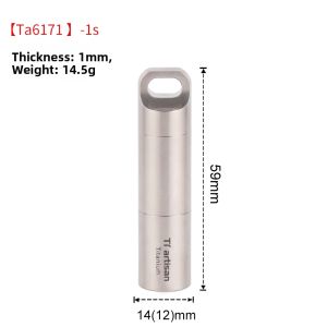 Tiartisan | Pure Titanium Sealed Portable Waterproof Pill Box