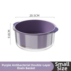 Double Layer Vegetable and Fruit Washing Basket