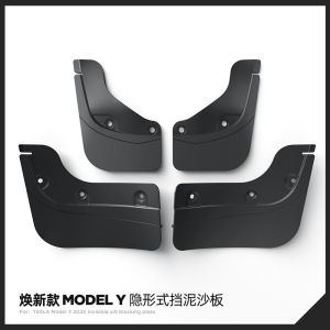 Hidden Style Mudguard for Tesla Model Y3 Modification Accessories Sand Dust Protection Front And Rear Wheel Rubber Guard