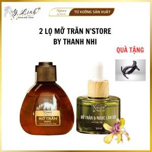 COMBO 2 LỌ MỠ TRĂN N’STORE MỠ TRĂN NGUYÊN CHẤT 75GR VÀ SERUM MỠ TRĂN NGỌC LAN TÂY 30ML Skincare Dưỡng Ẩm Da Làm Đẹp Da