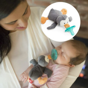 WubbaNub Plush Toy Soothing Nipple Ultra Soft Silicone Nipple Comfort Baby Sleeping Type Toy for Infants And Toddlers