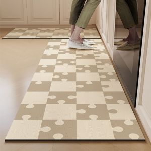 Thảm Nhà Bếp VIKAMA Silicoflora Thảm Nhà Bếp Chống Thấm Nước Dễ Lau Chùi Chống Bụi Bẩn Cho Phòng Giặt Đồ Trang Trí Nhà Cửa Lớp Lót Cao Su