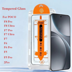 2 Pcs Dust-free Cabin Tempered Glass Film For Xiaomi POCO F8 Pro/F8 Ultra/F7 Pro/F7 Ultra HD Screen Protector Anti-fingerprint