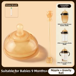 HUANGSI | Straight Drinking Straw and Duckbill Teat Feeding Accessories
