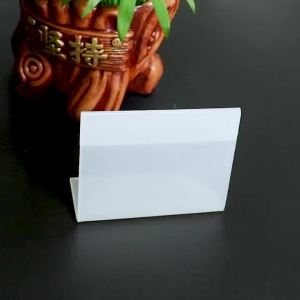 10 Chiếc Bảng Hiệu Hình Chữ L Để Bàn Hiệu Ứng Trong Suốt Giá Đỡ Tên Trong Suốt Giá Đỡ Cho Bán Lẻ Làm Bánh Buffet Thẻ Giá Nhãn Nhựa Thân Thiện Với Môi Trường