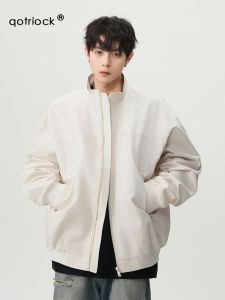 American Style Three-Proof Coach Jacket Mens Spring 2025 CleanFit Outdoor Waterproof Workwear Versatile Stand Collar Coat