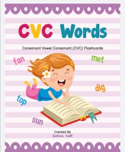 CVC Words  ( Consonant Vowel Consonant( CVC) Flaschcards ( 33 PAGES:FREE BOOKBIND:CTTO)