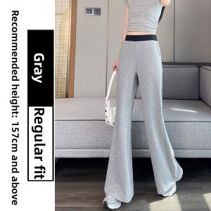 Anneve | High Waist Slim Fit Lightweight Bell-Bottom Pants