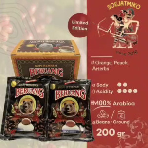 1box 10sachet kopi robusta cap bruang putih bisa cod