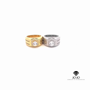 N1415 Nhẫn nam đính đá CZ sáng lấp lánh JOJO