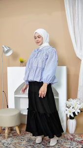 Mybamus Liora Rubber Blouse Atasan Kerut