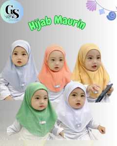 HR Store paket hemat 5 pcs hijab bayi 0 6 bulan maurin Jersey balon / usia rekomendasi sampai 1 tahun