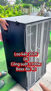 Loa Kéo karaoke MTMAX Q6 – 1100W – Âm Thanh Mạnh chơi Sân Tiệc  hôi nghi 50 người Tặng Kèm 2 Micro Hợp Kim 2 Bass 40