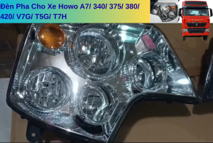 Cặp Đèn Pha Cho Xe Đầu Kéo Howo Sitrak A7 V7G T5G T7H 340 371 375 380 420... Hàng Đẹp Xịn Chất Lượng Cao