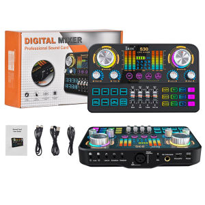 IRIN | Card Âm Thanh S30 Audio Mixer Live Với Hiệu Ứng DJ Và Tính Năng Thay Đổi Giọng Nói Dành Cho Thiết Bị Thu Âm Nhạc