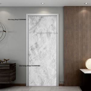 Tranh Dán Tường Nghệ Thuật Graffiti Màu Nước Dán Cửa Tự Dính Dán Toàn Bộ Cửa Giấy Dán Tường 3D Tùy Chỉnh Trang Trí Nhà Cửa Decal Dán Cửa