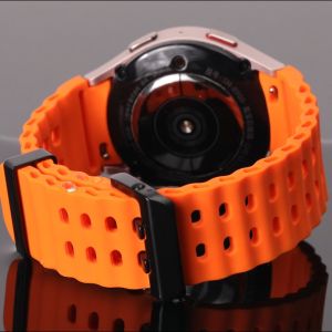 Tali untuk Jam Tangan Samsung Galaxy FE 7 6 5 4 44mm 40mm 6 Jam Tangan Klasik 43mm 47mm 5 Pro 45mm 4 Klasik 46mm 42mm Tanpa Celah 20mm Aksesori Gelang Olahraga Lembut Silikon Lepas Cepat untuk Tali Jam Tangan Jam Tangan Pintar Samsung Galaxy Watch