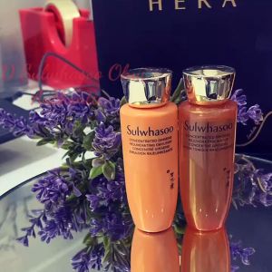 New Sulwhasoo Nhân Sâm Nước Hoa Hồng Và Sữa Dưỡng Concentrated Ginseng Rejuvenating Water Emulsion 25ml