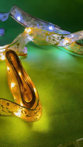 3M Christmas  LED Light  Decoration Ribbon Yellow Festival Decorative Warm Light Strip With Featuring Various Patterns 3M