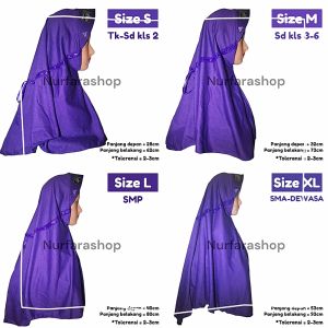 READY STOK !!! JILBAB INSTAN PITA SAMPING SERUT ASTRI KERUDUNG SEKOLAH ANAK TK SD SMP SMA DEWASA WARNA UNGU TERONG HIJAB DAILY