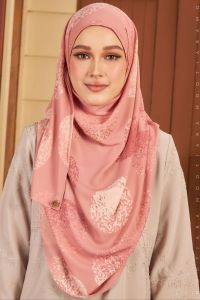 Hijabs and Such Warda Premium Raya Instant Shawl(2025)Premium Chiffon bubble by Mootiara