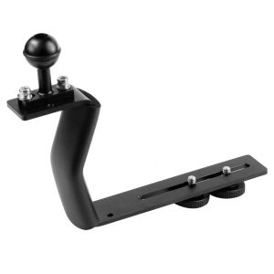 Portable Z Shape Single Handle Tray Bracket for Gopro 13 12 DSLR Camera Holder Hand Grip Diving Extension Arm Flash Light Stand