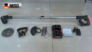 NESO German Tool Lawn Mower Mesin potong rumput 598V/398V/298V Mesin pemotong rumput Pemangkas Rumput Listrik dengan Baterai Li-ion Elektrik Cordless Lawn Mower Electric Grass Trimmer NT1599