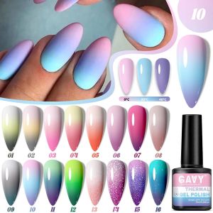 Sơn Móng Tay Gel Đổi Màu Nhiệt GAVY 0.24oz (7ml) Thích Hợp Làm Nail Nghệ Thuật Tại Nhà Và Tại Salon Sơn Cảm Biến Nhiệt Độ