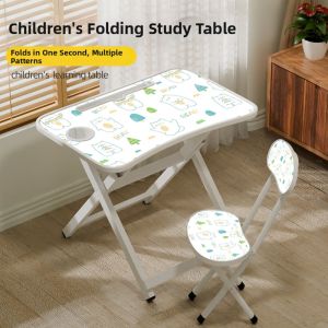Folding Study Desk and Chair for Children