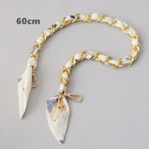 Fashionable Silk Scarf Chain Spring Summer Handbag Underarm Bag Strap Mobile Phone Chain Versatile Accessory for Men And Women
